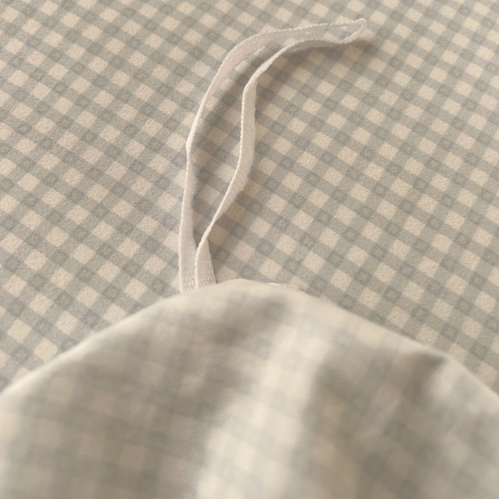 91家纺网 家纺一手货源 找家纺 （总）瑞莱 2025新款水洗棉拼接工艺花边款四件套-波点蝴蝶结