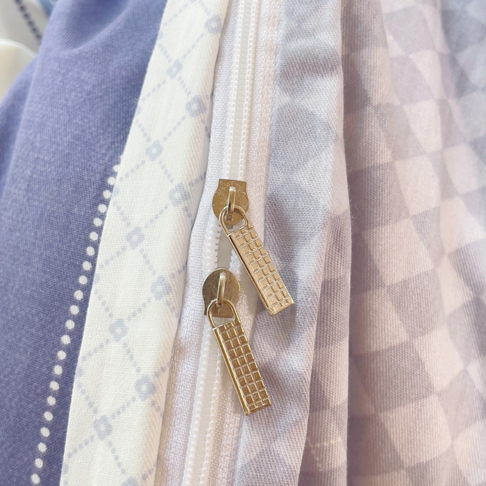 91家纺网 家纺一手货源 找家纺 铭博家纺 新款100%全棉印花学生季宿舍上下铺三件套 蓝色垦丁