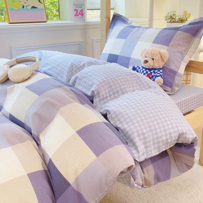 91家纺网 家纺一手货源 找家纺 （总）铭博家纺 新款100%全棉印花学生季宿舍上下铺三件套