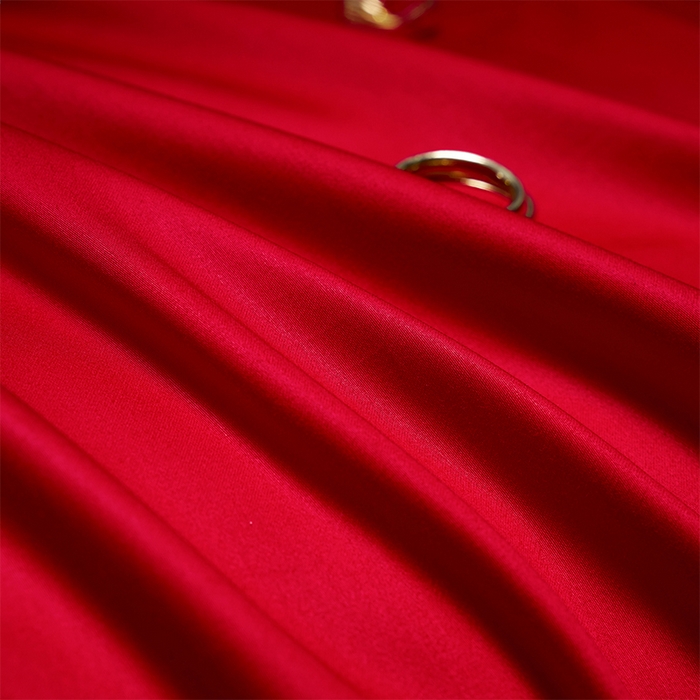 91家纺网 家纺一手货源 找家纺 用心 2025新款长绒棉刺绣新中式婚庆多件套系列 龙凤呈囍