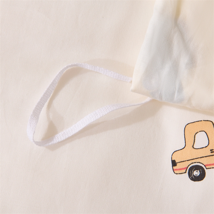 91家纺网 家纺一手货源 找家纺 嗨皮宝贝 2025新款全棉纯棉13372幼儿园三件套多件套 欢乐巴士-黄