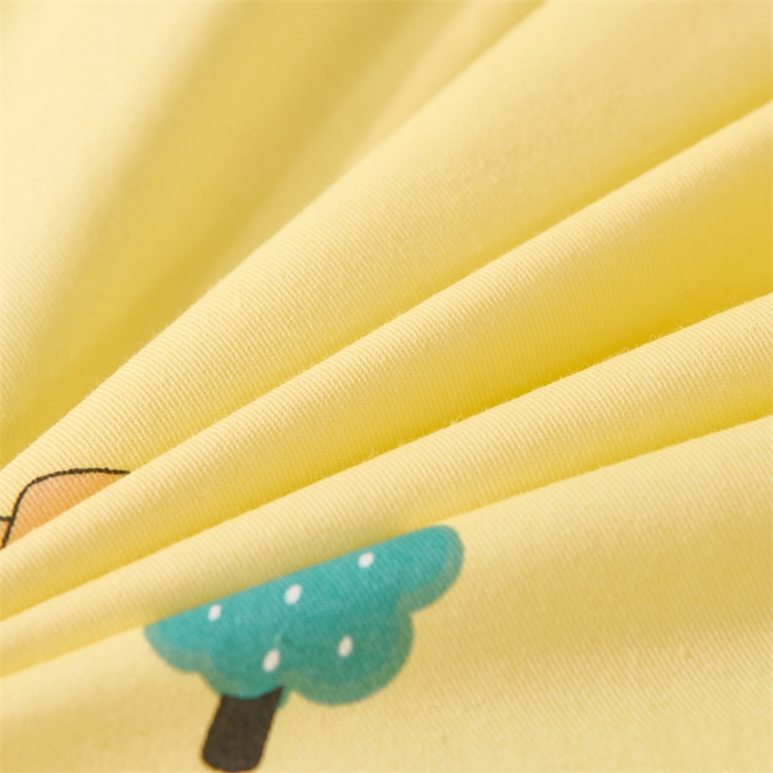 91家纺网 家纺一手货源 找家纺 嗨皮宝贝 2025新款全棉纯棉13372幼儿园三件套多件套 欢乐巴士-黄