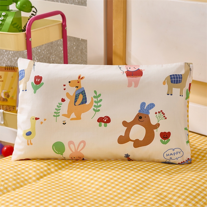 91家纺网 家纺一手货源 找家纺 嗨皮宝贝 2025新款全棉纯棉13372幼儿园三件套多件套 马戏团