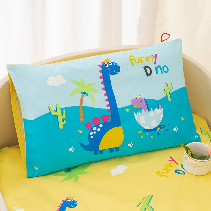 91家纺网 家纺一手货源 找家纺 嗨皮宝贝 2025新款全棉纯棉13372幼儿园三件套多件套 霸王龙