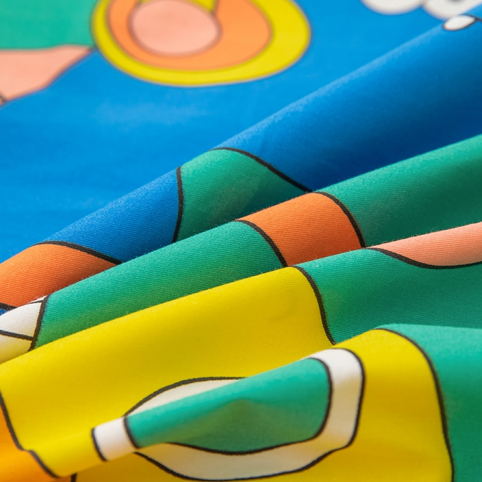 91家纺网 家纺一手货源 找家纺 嗨皮宝贝 2025新款全棉纯棉13372幼儿园三件套多件套 假日旅行