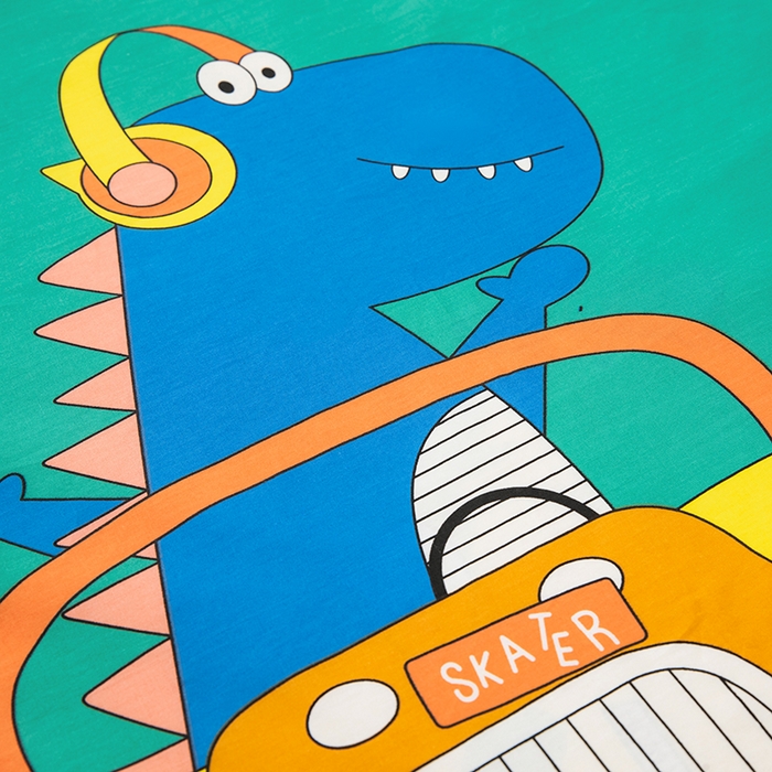 91家纺网 家纺一手货源 找家纺 嗨皮宝贝 2025新款全棉纯棉13372幼儿园三件套多件套 假日旅行