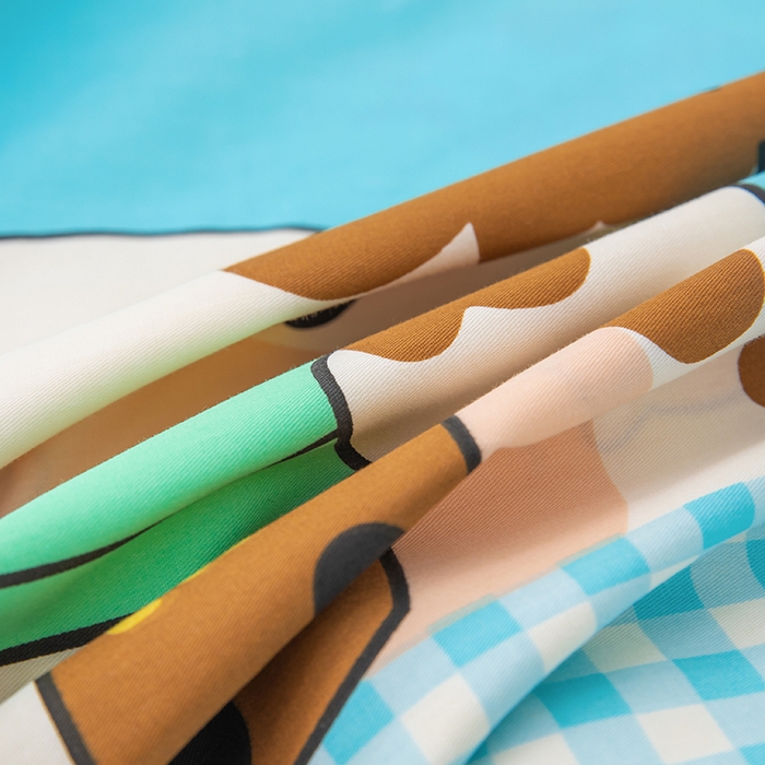 91家纺网 家纺一手货源 找家纺 嗨皮宝贝 2025新款全棉纯棉13372幼儿园三件套多件套 快乐小动物-蓝