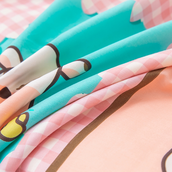 91家纺网 家纺一手货源 找家纺 嗨皮宝贝 2025新款全棉纯棉13372幼儿园三件套多件套 玩乐童年-粉