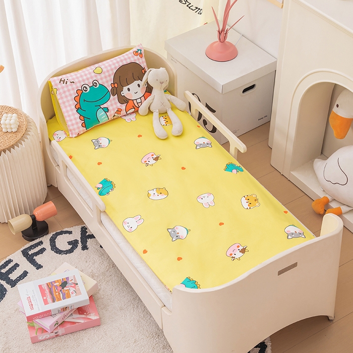 91家纺网 家纺一手货源 找家纺 嗨皮宝贝 2025新款全棉纯棉13372幼儿园三件套多件套 玩乐童年-粉