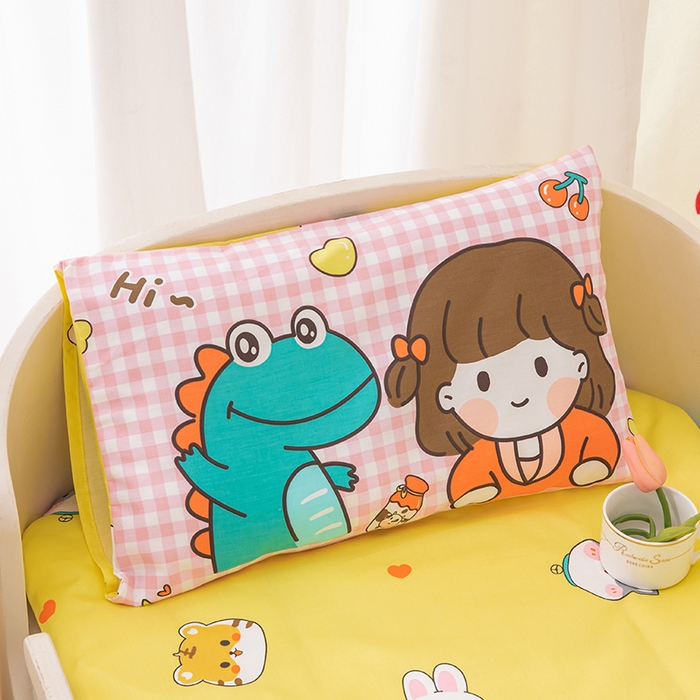 91家纺网 家纺一手货源 找家纺 嗨皮宝贝 2025新款全棉纯棉13372幼儿园三件套多件套 玩乐童年-蓝