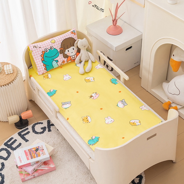 91家纺网 家纺一手货源 找家纺 嗨皮宝贝 2025新款全棉纯棉13372幼儿园三件套多件套 玩乐童年-蓝