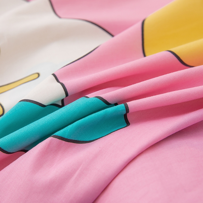 91家纺网 家纺一手货源 找家纺 嗨皮宝贝 2025新款全棉纯棉13372幼儿园三件套多件套 熊猫小希-粉