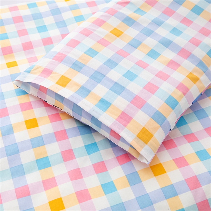 91家纺网 家纺一手货源 找家纺 嗨皮宝贝 2025新款全棉纯棉13372幼儿园三件套多件套 安妮兔-粉