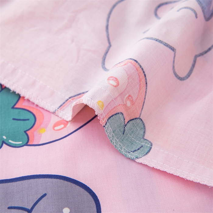 91家纺网 家纺一手货源 找家纺 嗨皮宝贝 2025新款全棉纯棉13372幼儿园三件套多件套 安妮兔-粉