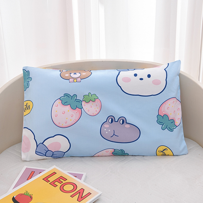 91家纺网 家纺一手货源 找家纺 嗨皮宝贝 2025新款全棉纯棉13372幼儿园三件套多件套 安妮兔-蓝