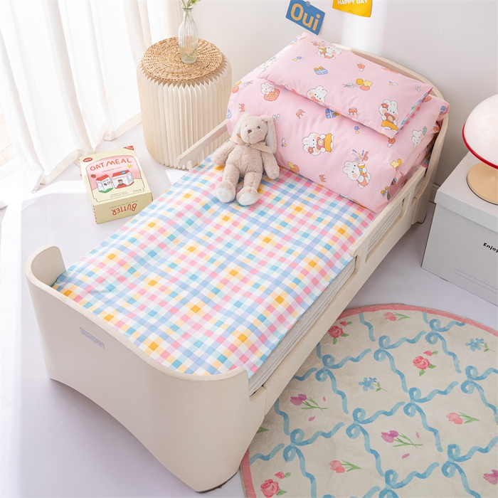 91家纺网 家纺一手货源 找家纺 嗨皮宝贝 2025新款全棉纯棉13372幼儿园三件套多件套 哈尼兔