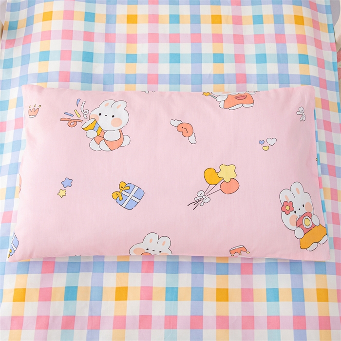 91家纺网 家纺一手货源 找家纺 嗨皮宝贝 2025新款全棉纯棉13372幼儿园三件套多件套 哈尼兔