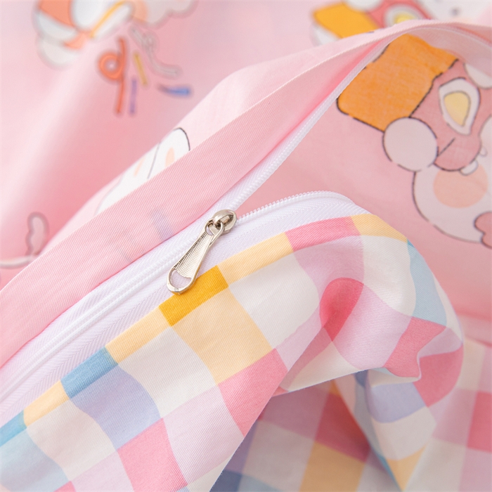 91家纺网 家纺一手货源 找家纺 嗨皮宝贝 2025新款全棉纯棉13372幼儿园三件套多件套 哈尼兔