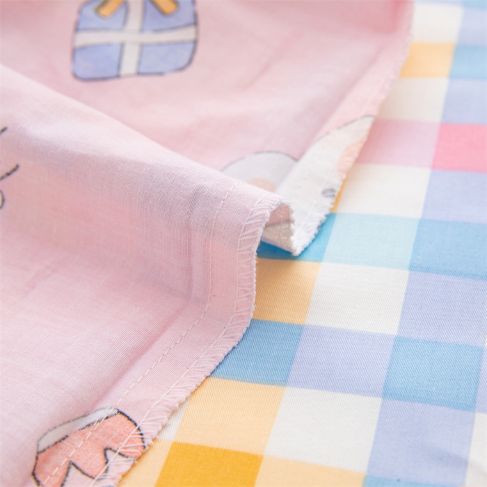 91家纺网 家纺一手货源 找家纺 嗨皮宝贝 2025新款全棉纯棉13372幼儿园三件套多件套 哈尼兔