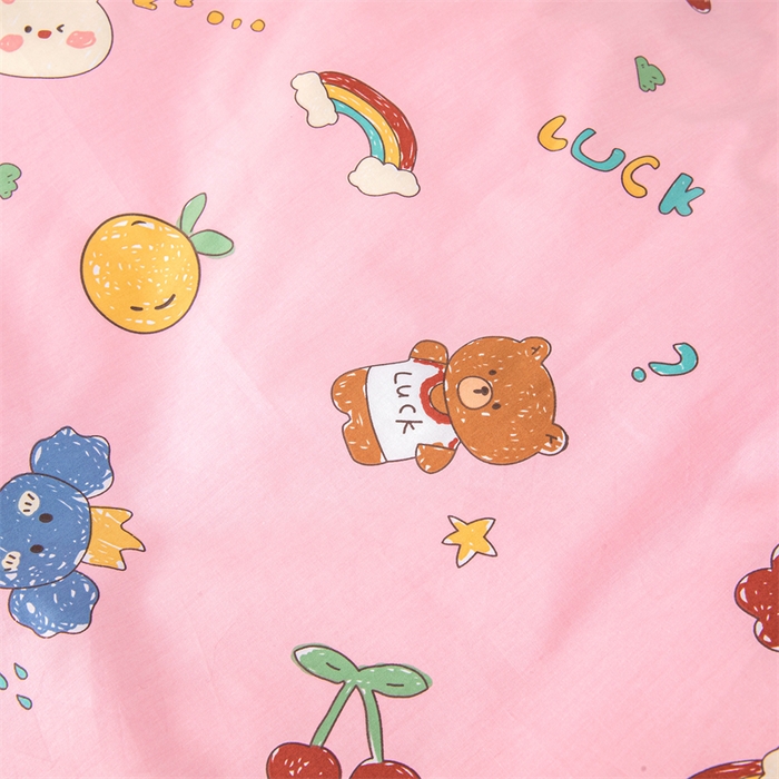 91家纺网 家纺一手货源 找家纺 嗨皮宝贝 2025新款全棉纯棉13372幼儿园三件套多件套 连连看-粉