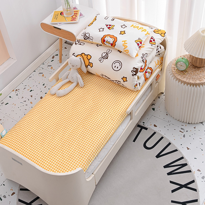 91家纺网 家纺一手货源 找家纺 嗨皮宝贝 2025新款全棉纯棉13372幼儿园三件套多件套 梦鹿