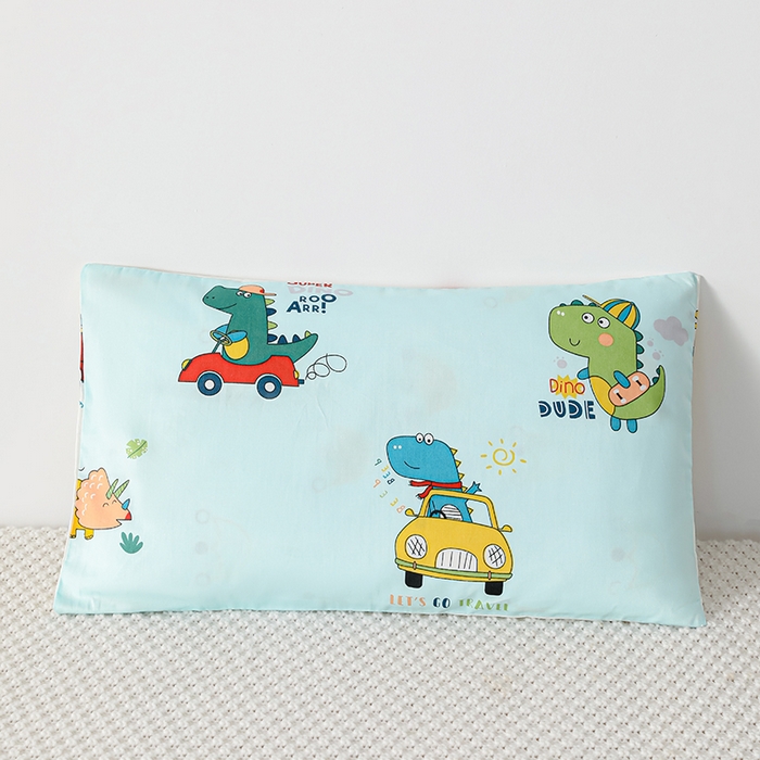 91家纺网 家纺一手货源 找家纺 嗨皮宝贝 2025新款全棉纯棉13372幼儿园三件套多件套 七彩恐龙