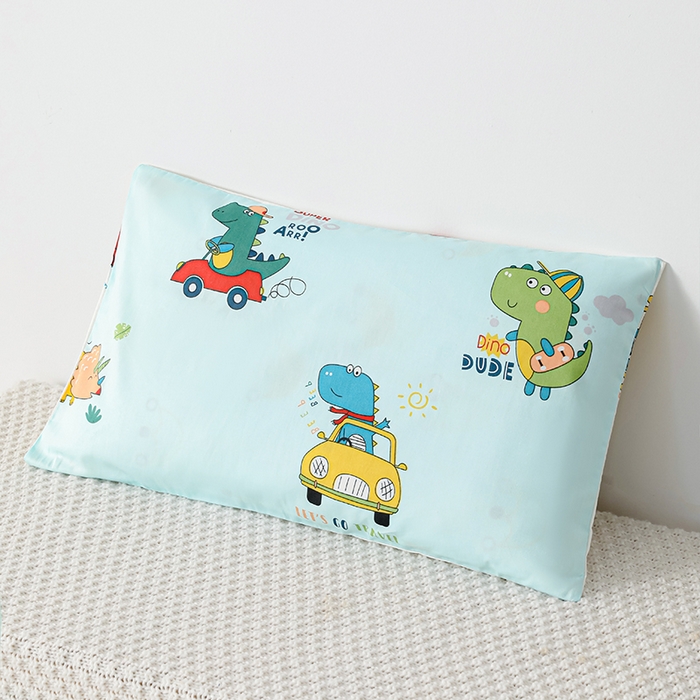 91家纺网 家纺一手货源 找家纺 嗨皮宝贝 2025新款全棉纯棉13372幼儿园三件套多件套 七彩恐龙