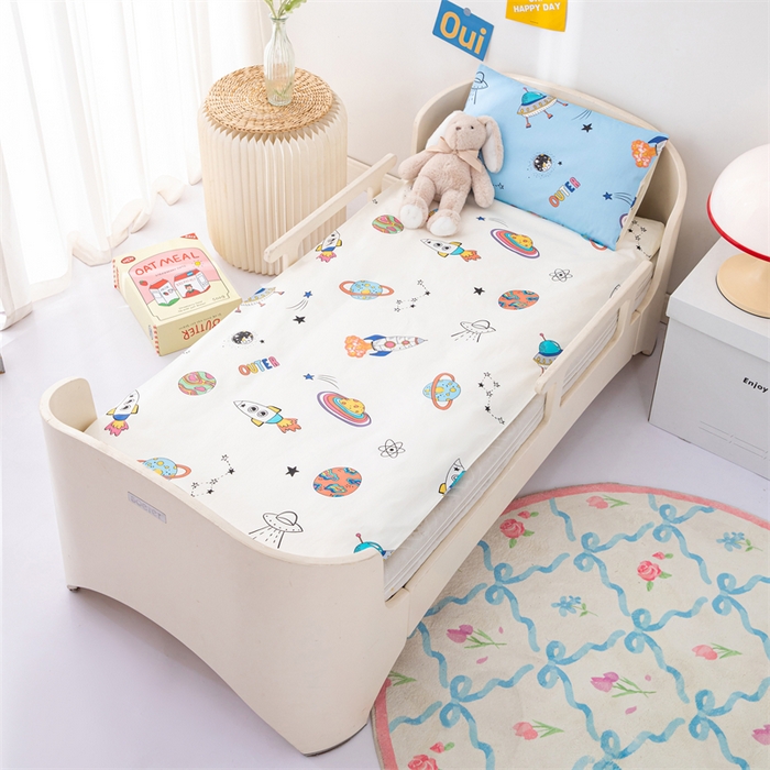 91家纺网 家纺一手货源 找家纺 嗨皮宝贝 2025新款全棉纯棉13372幼儿园三件套多件套 星球大战