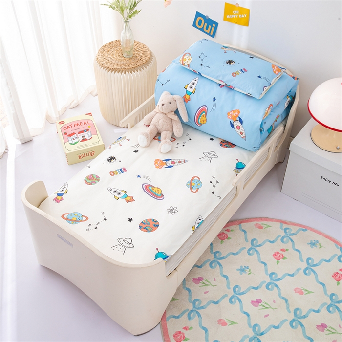 91家纺网 家纺一手货源 找家纺 嗨皮宝贝 2025新款全棉纯棉13372幼儿园三件套多件套 星球大战