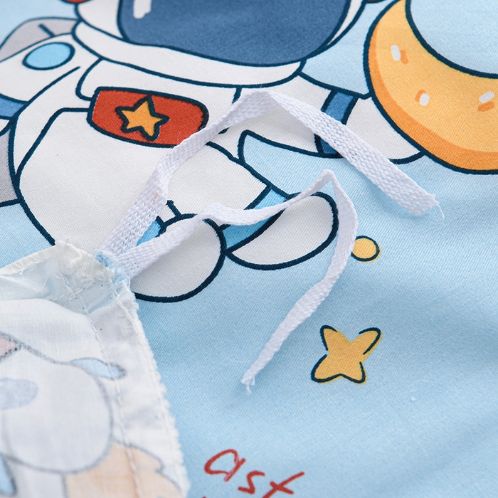 91家纺网 家纺一手货源 找家纺 嗨皮宝贝 2025新款全棉纯棉13372幼儿园三件套多件套 宇航漫步