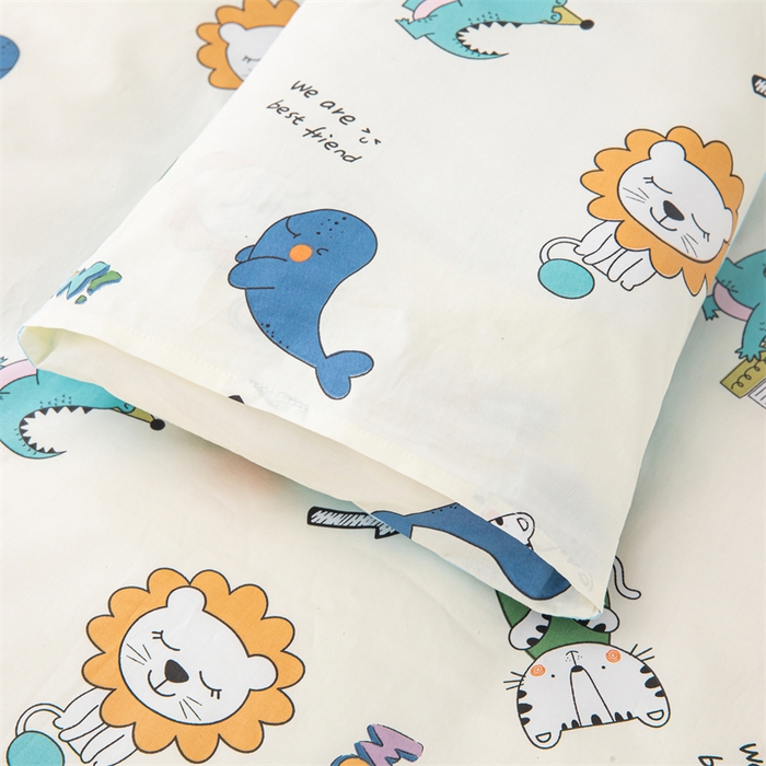 91家纺网 家纺一手货源 找家纺 嗨皮宝贝 2025新款全棉纯棉13372幼儿园三件套多件套 开心派对