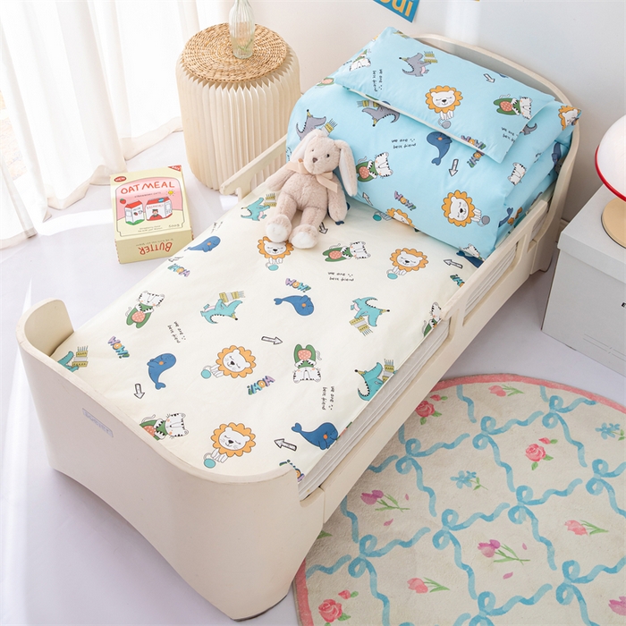 91家纺网 家纺一手货源 找家纺 嗨皮宝贝 2025新款全棉纯棉13372幼儿园三件套多件套 开心派对