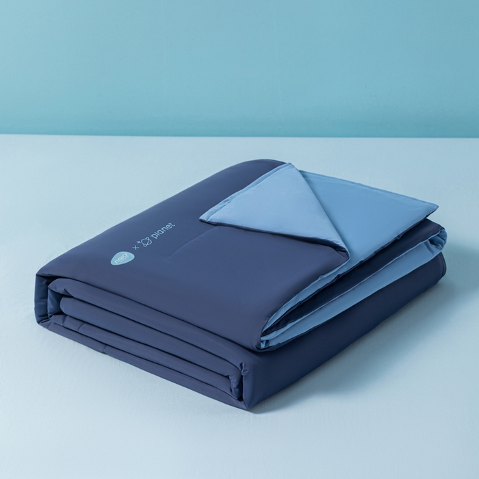 91家纺网 家纺一手货源 找家纺 巴宝路 2025新款深睡控温被·夏季pro 2.0夏被被子被芯 深睡蓝1代