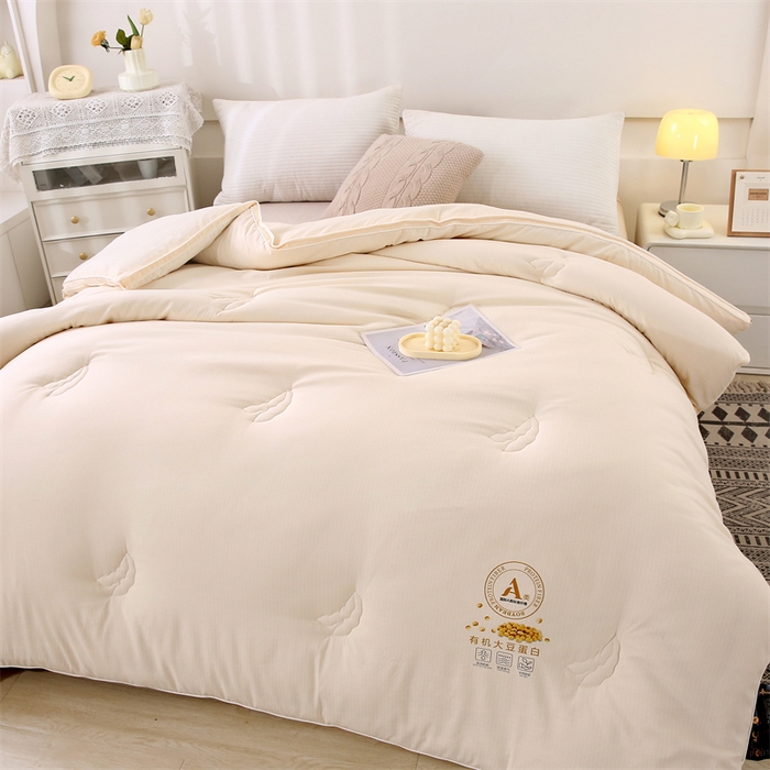 91家纺网 家纺一手货源 找家纺 （总）帕芬鸟家纺 2025新款小竺棉提花大豆被