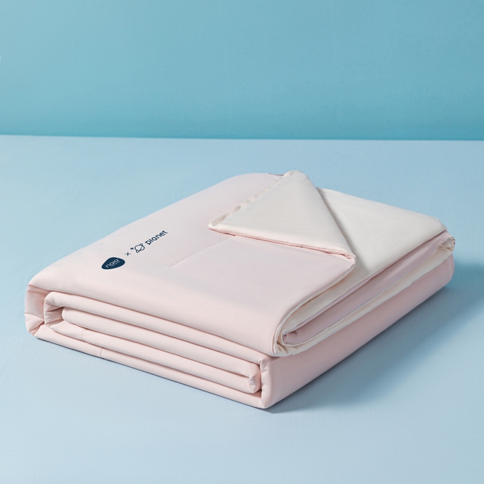 91家纺网 家纺一手货源 找家纺 巴宝路 2025新款深睡控温被·夏季pro 2.0夏被被子被芯 橘雾粉