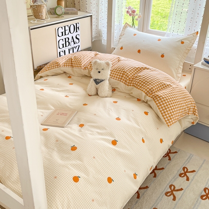 莱通家纺 2025新款12868学生宿舍三件套 甜桔