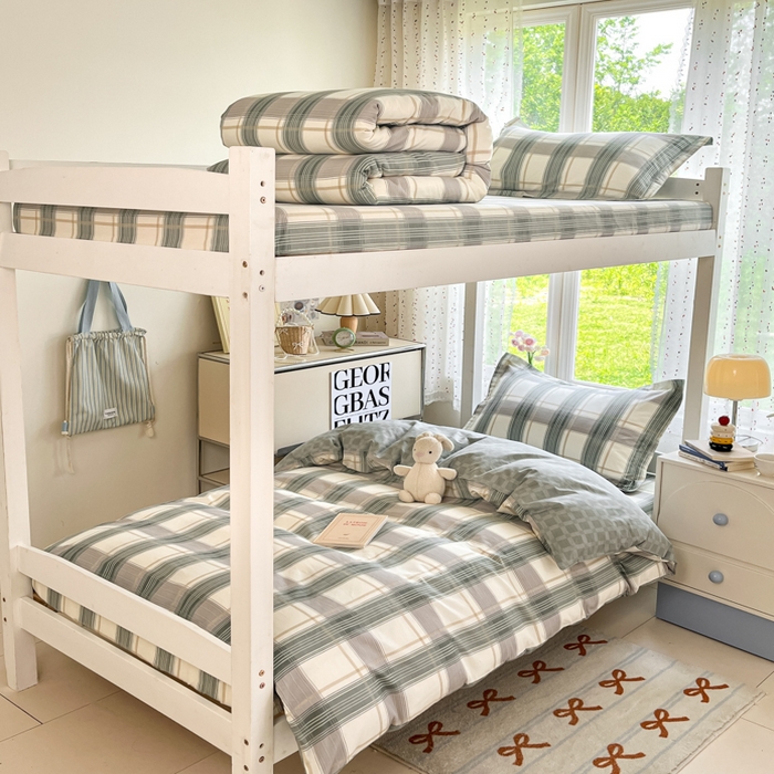 91家纺网 家纺一手货源 找家纺 莱通家纺 2025新款12868学生宿舍三件套 新格拉