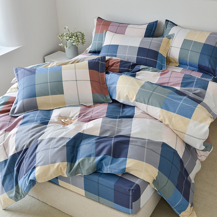 91家纺网 家纺一手货源 找家纺 登登家纺 2025新款全棉床笠四件套系列 经典格调