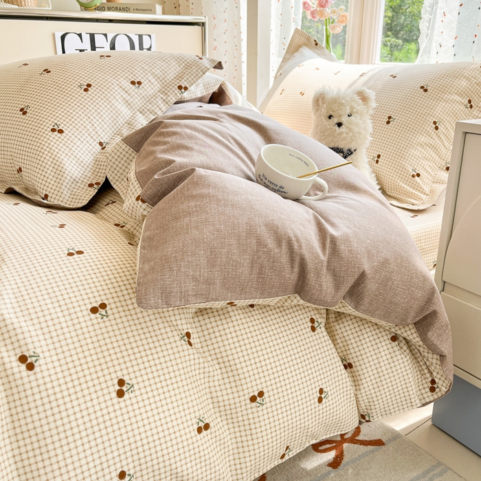 91家纺网 家纺一手货源 找家纺 莱通家纺 2025新款12868学生宿舍三件套 樱姿