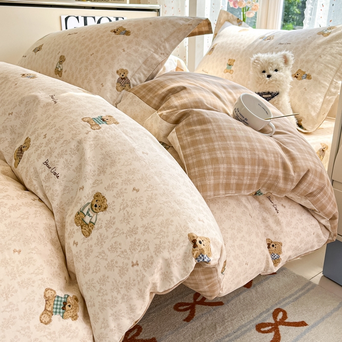 91家纺网 家纺一手货源 找家纺 莱通家纺 2025新款12868学生宿舍三件套 果酱电台