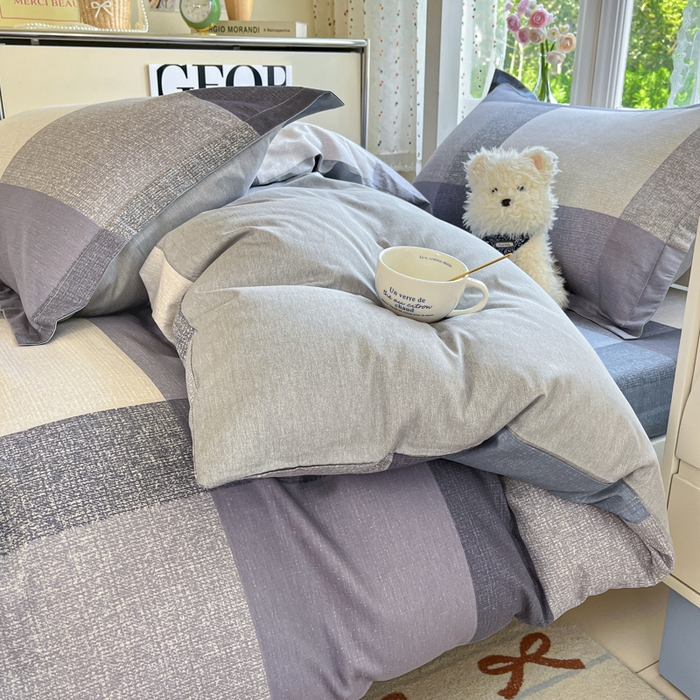 91家纺网 家纺一手货源 找家纺 莱通家纺 2025新款12868学生宿舍三件套 奶昔蓝