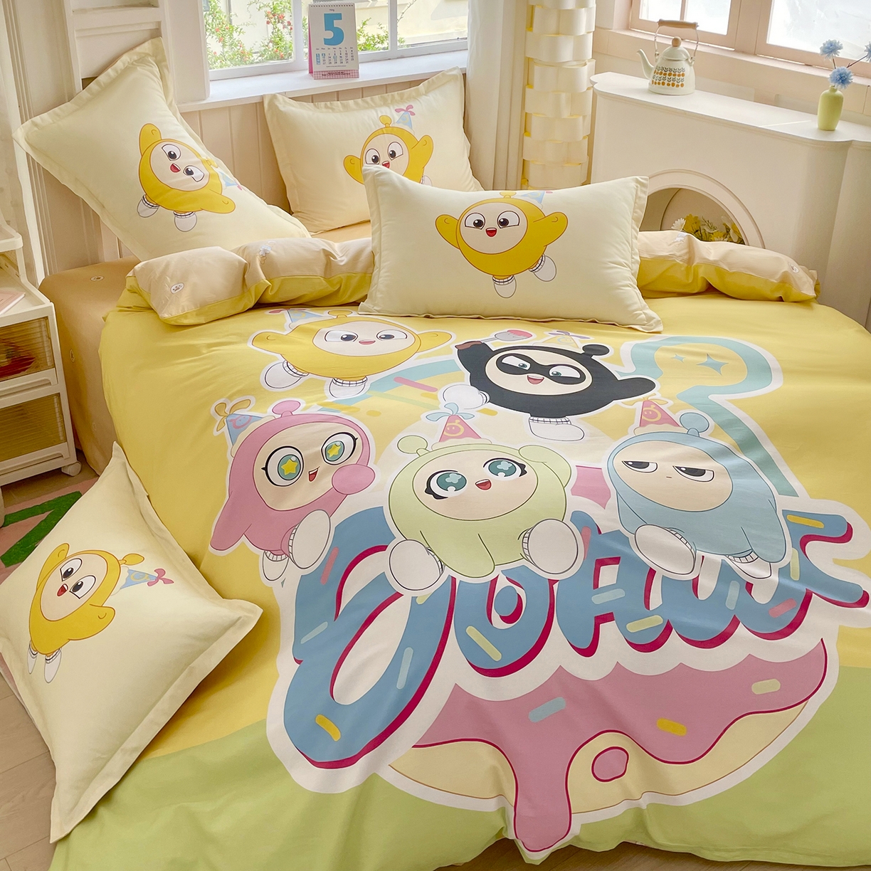 91家纺网 家纺一手货源 找家纺 （总）浩诚 2025新款全棉纯棉大版卡通四件套