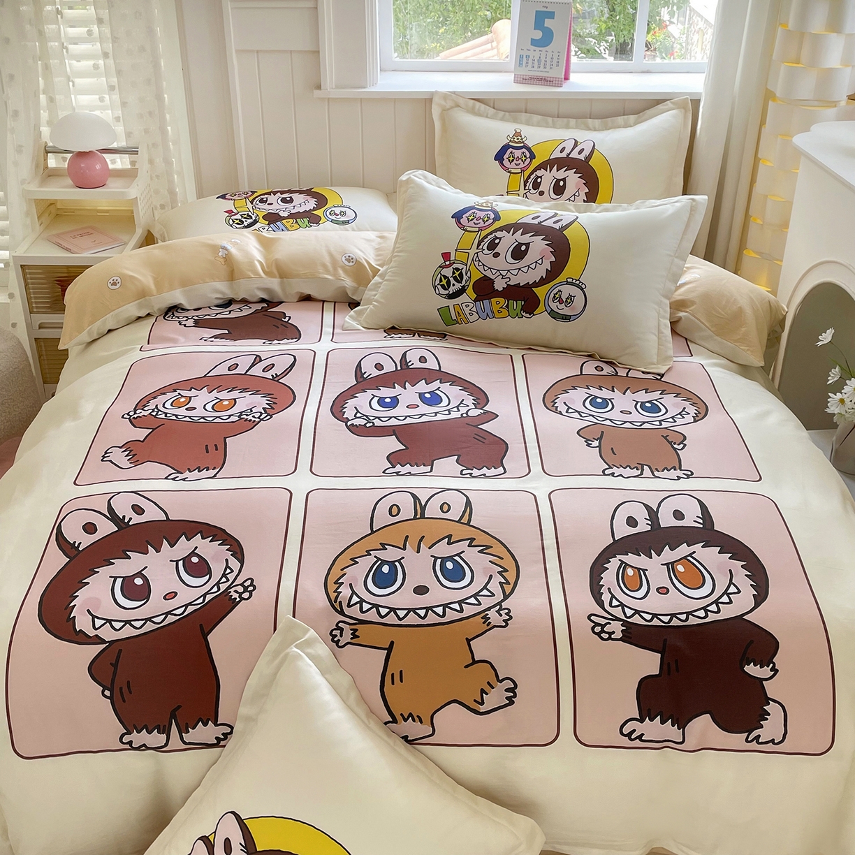 91家纺网 家纺一手货源 找家纺 浩诚 2025新款全棉纯棉大版卡通四件套 百变拉布