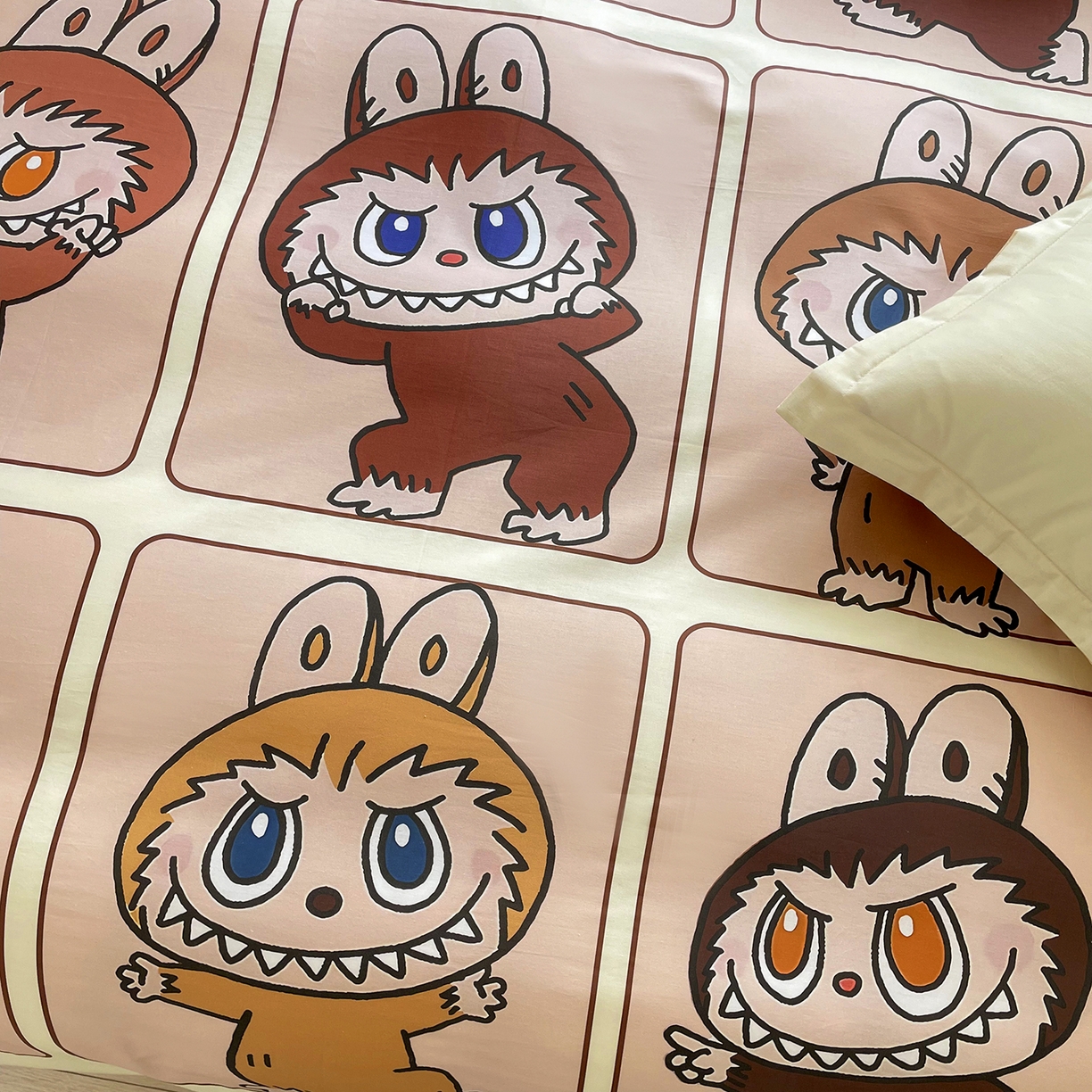 91家纺网 家纺一手货源 找家纺 浩诚 2025新款全棉纯棉大版卡通四件套 百变拉布