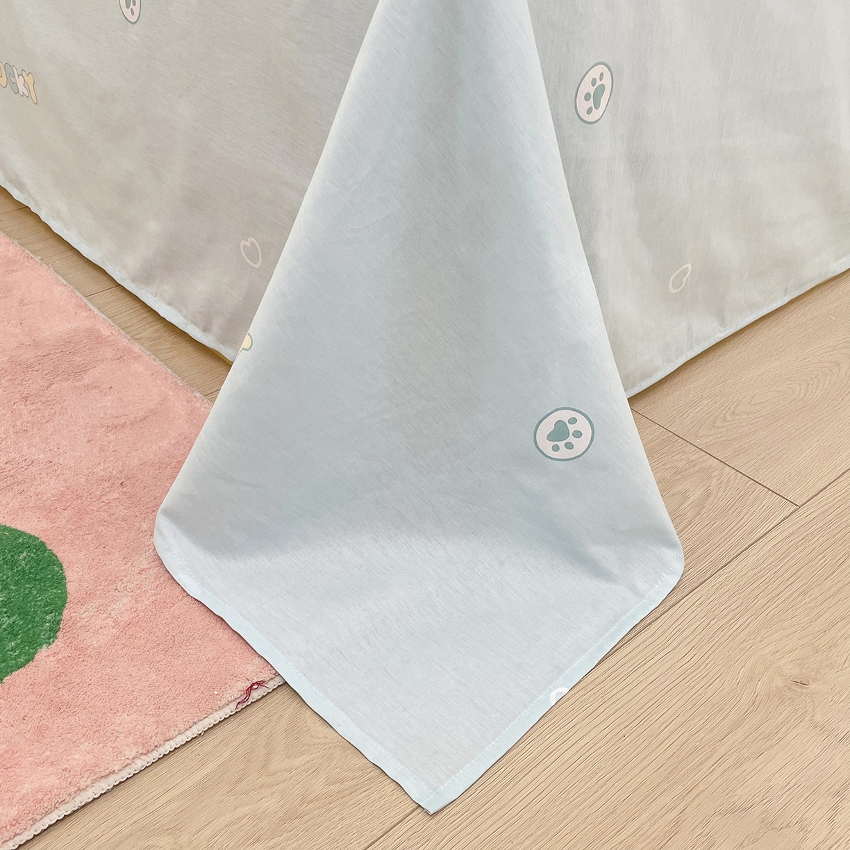 91家纺网 家纺一手货源 找家纺 浩诚 2025新款全棉纯棉大版卡通四件套 拉布拉布