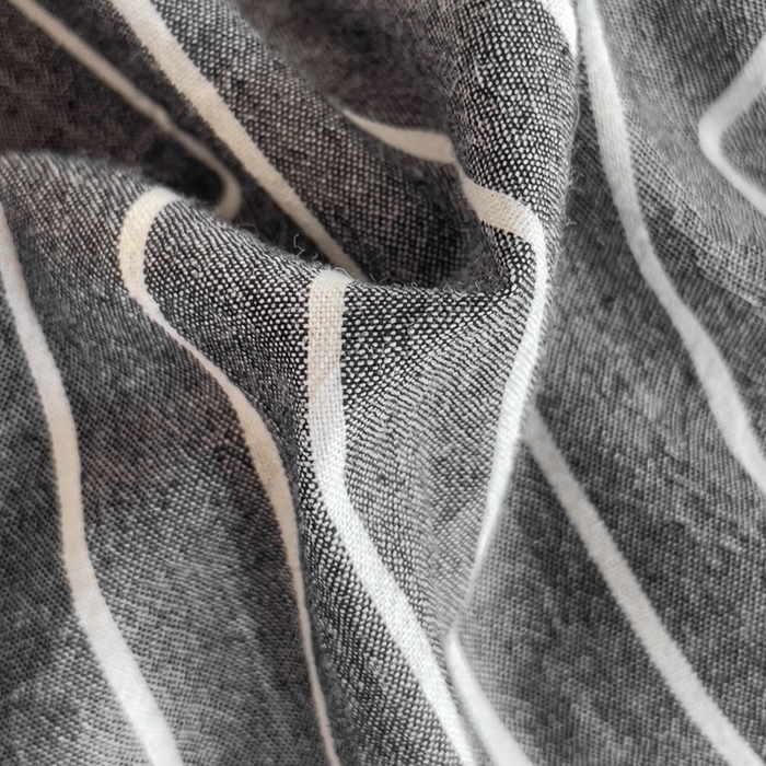 91家纺网 家纺一手货源 找家纺 玖弘家居 2025新款全棉纯棉色织水洗棉学生宿舍三件套四件套上下铺三件套 灰细条