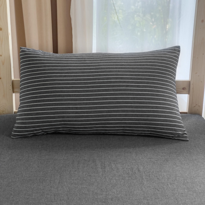 91家纺网 家纺一手货源 找家纺 玖弘家居 2025新款全棉纯棉色织水洗棉学生宿舍三件套四件套上下铺三件套 灰细条