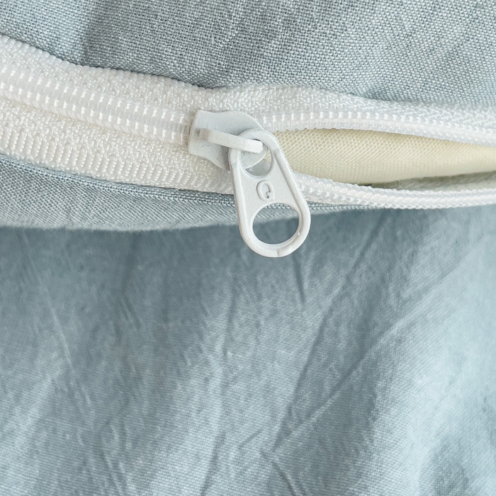 91家纺网 家纺一手货源 找家纺 玖弘家居 2025新款全棉纯棉色织水洗棉学生宿舍三件套四件套上下铺三件套 浅蓝