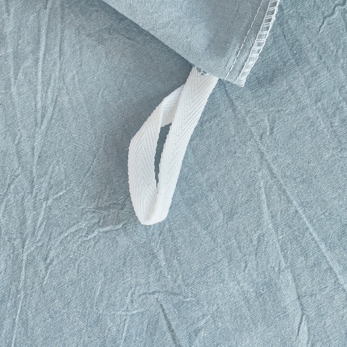 91家纺网 家纺一手货源 找家纺 玖弘家居 2025新款全棉纯棉色织水洗棉学生宿舍三件套四件套上下铺三件套 浅蓝