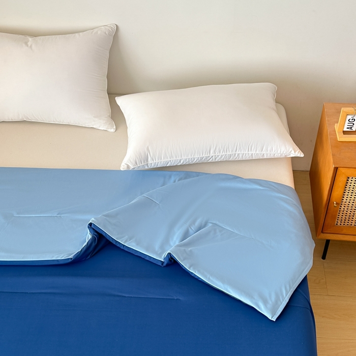 91家纺网 家纺一手货源 找家纺 龙图家纺 2025春夏新款星球深睡眠夏凉被空调被单夏被被子被芯 深睡蓝